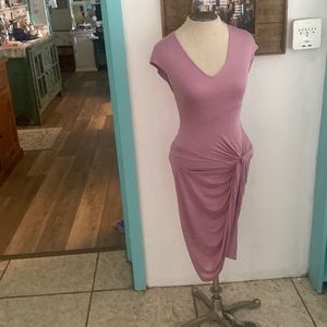 Helmut Lang knit dress.size TP in a mauve color